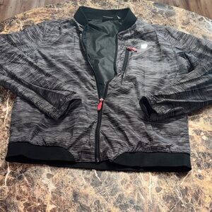 New Balance Charcoal and Black Bomber Jacket